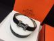 Perfect Replica Hermes Leather Bracelet-Black And Diamond (6)_th.JPG